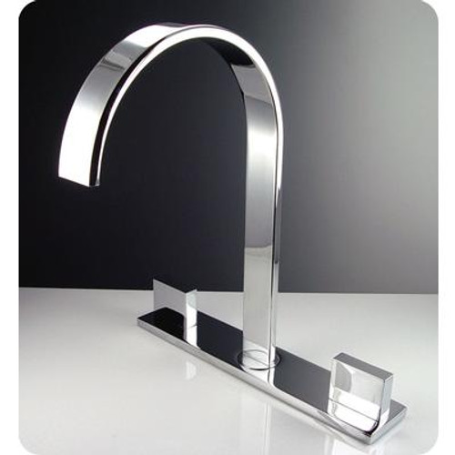 Sesia Widespread Mount Bathroom Vanity Faucet - Chrome