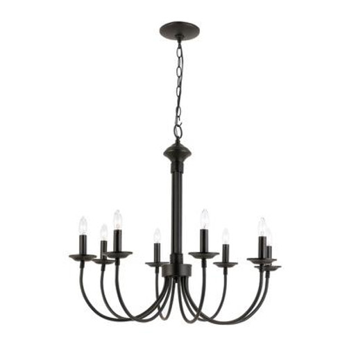 Black Hook 8 Light Candelabra