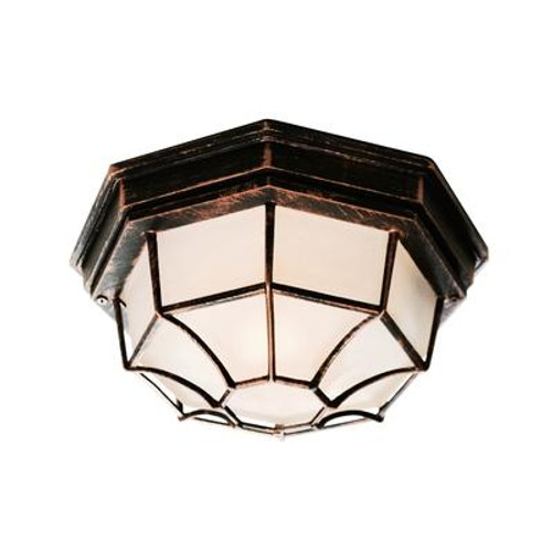 Coppered Black Web 11 inch Ceiling Light