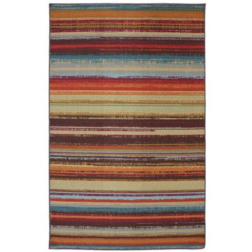 Avenue Stripe Multi 96 Inch x 120 Inch Rug