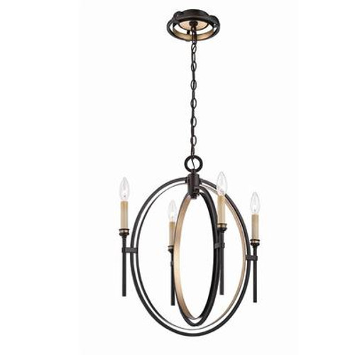 Infinity Collection 4 Light Oil Rubbed Bronze Chandelier