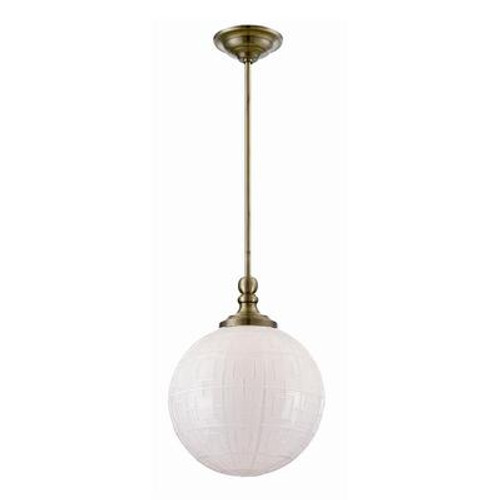 Liso Collection 1 Light Antique Brass Pendant
