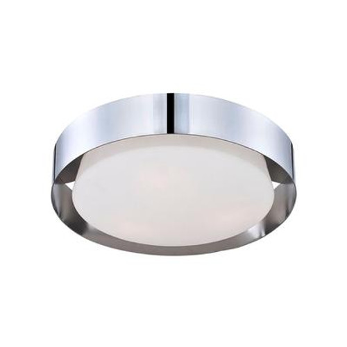 Saturn Collection 3 Light Chrome Flushmount