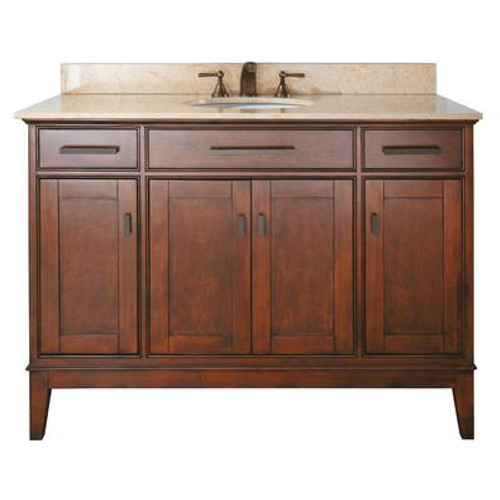Madison 48 Inch Vanity Only Intobacco Finish (Faucet not included)