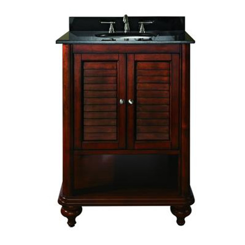 Tropica 24 Inch Vanity Only in Antique Brown Finish (Faucet not included)