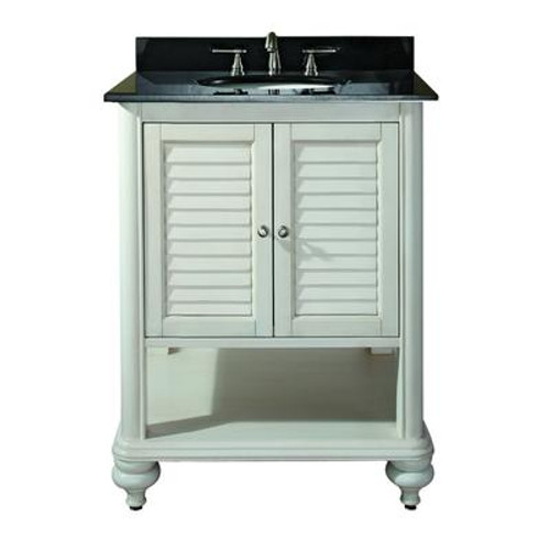 Tropica 24 Inch Vanity Only in Antique White Finish (Faucet not included)