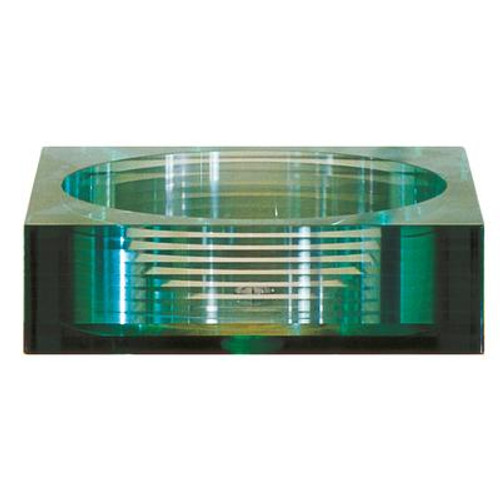 Tempered Segmented Glass Vessel - Square