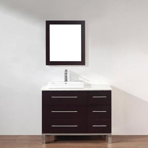 Ginza 42 Chai Vanity Ensemble with Mirror and Faucet