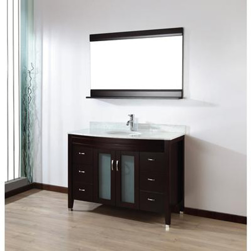 Alba 48 Chai Vanity Ensemble with Mirror and Faucet