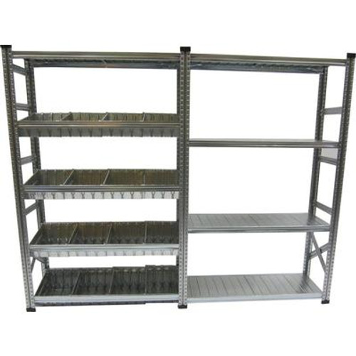 Heavy Duty Stater And Addon Shelving Kit with Modular Container
