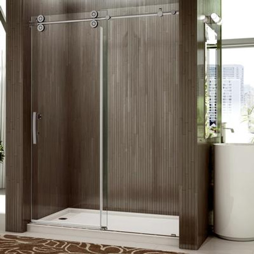 Shower Door - Rolling Door and a Single Fixed Panel