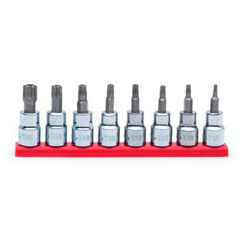 Tamperproof Torx 8 Piece Bit Socket Set