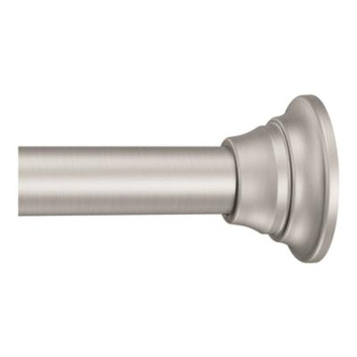 Decorative Tension Rod in Brushed Nickel