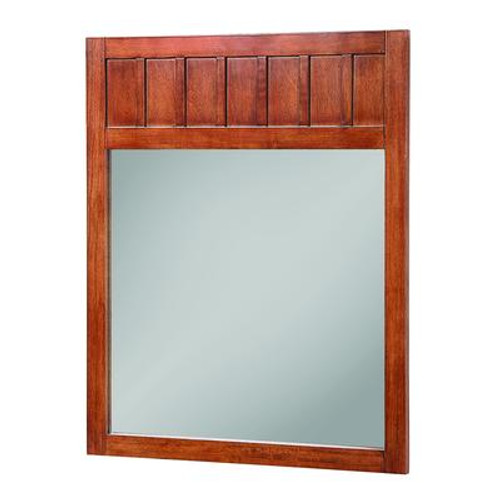 Knoxville 28 Inch W x 34 Inch H Wall Mirror in Nutmeg