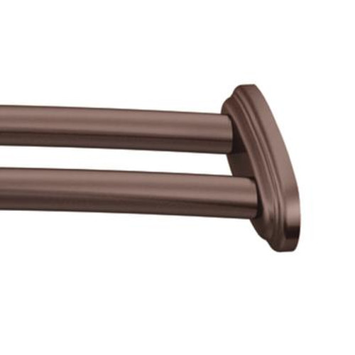 60 Inch Double Curved Shower Rod in Old World Bronze