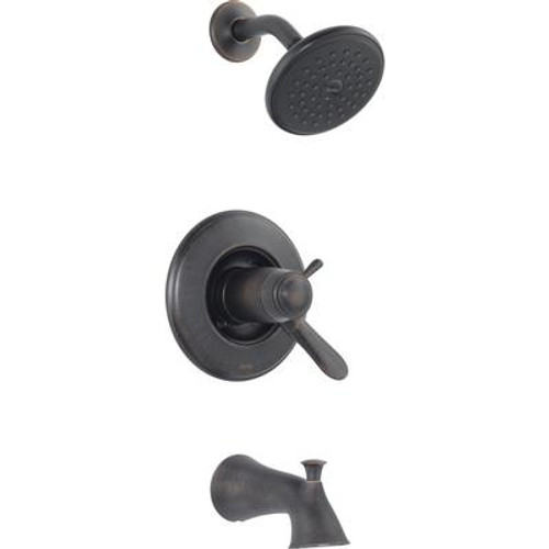 Lahara 1-Handle Thermostatic Tub/Shower Trim Kit Only in Venetian Bronze (Valve not included)