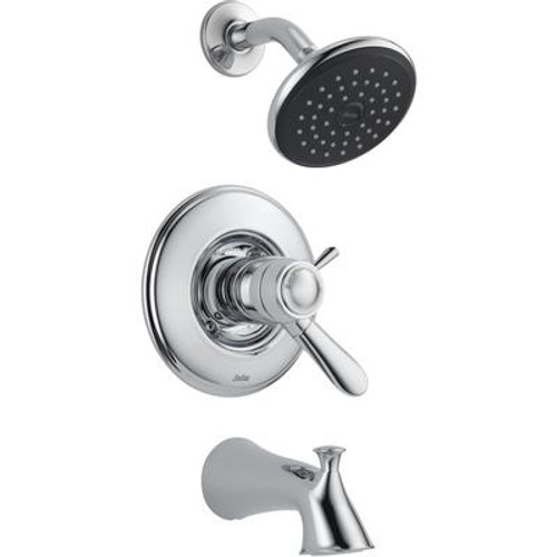 Lahara 1-Handle Thermostatic Tub/Shower Trim Kit Only in Chrome (Valve not included)