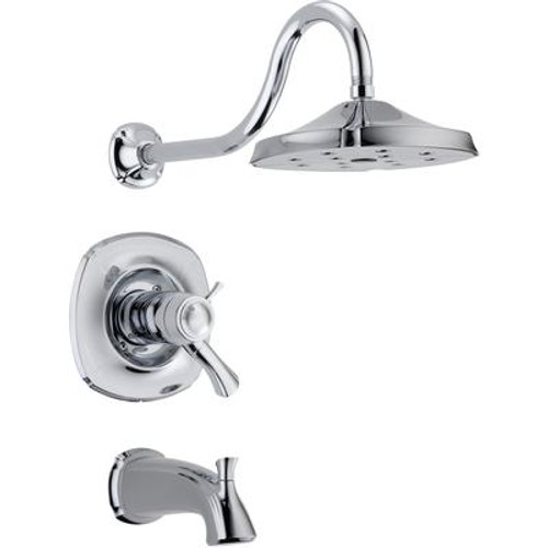 Addison 1-Handle Thermostatic Tub/Shower Trim Kit Only in Chrome featuring H2Okinetic (Valve not included)