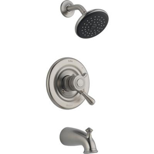 Leland Single Handle 1-Spray Tub and Shower Faucet Trim in Stainless (Valve not included)