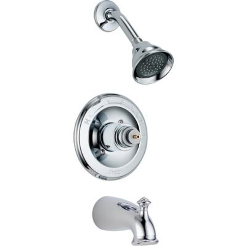 Leland 1-Handle Single-Spray Tub and Shower Faucet in Chrome (Valve and Handles not included)