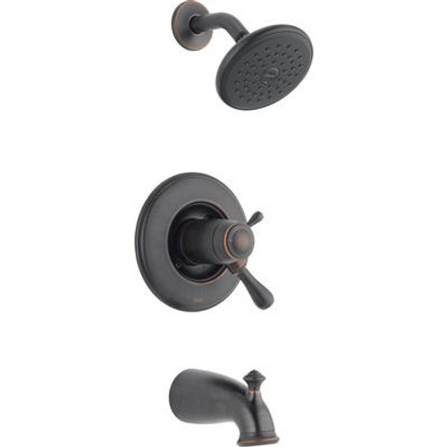 Leland 1-Handle Thermostatic Tub/Shower Trim Kit Only in Venetian Bronze (Valve not included)