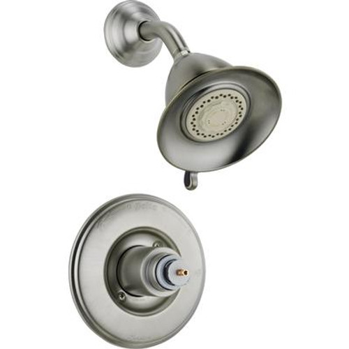 Victorian 1-Handle 3-Spray Shower Faucet in Stainless (Valve and Handles not included)