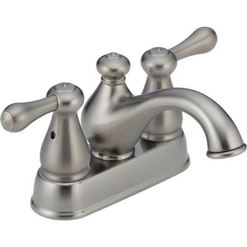 Leland 4 Inch 2-Handle High-Arc Bathroom Faucet in Stainless