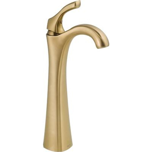 Addison Single-Hole 1-Handle High-Arc Bathroom Faucet in Champagne Bronze