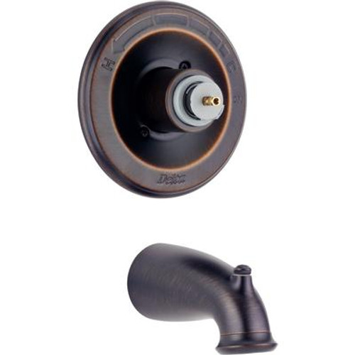 Leland 1-Handle Tub Filler Trim Kit in Venetian Bronze (Valve and Handles Not Included)