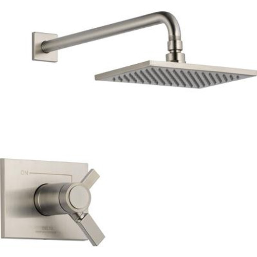 Vero 1-Handle Thermostatic Shower and Trim Kit Only in Stainless (Valve not included)
