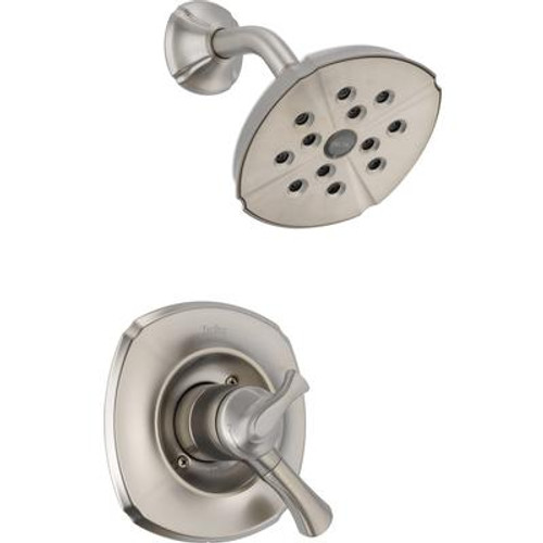 Addison Single-Handle 1-Spray Shower Trim in Stainless featuring H2Okinetic