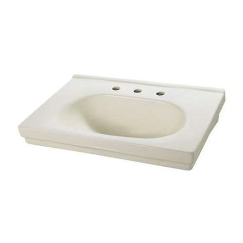 Structure Series Pedestal Sink Basin in Biscuit