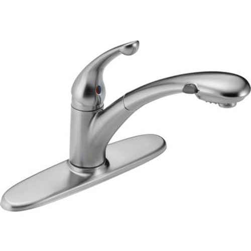 Signature Single-Handle Pull-Out Sprayer Kitchen Faucet in Arctic Stainless