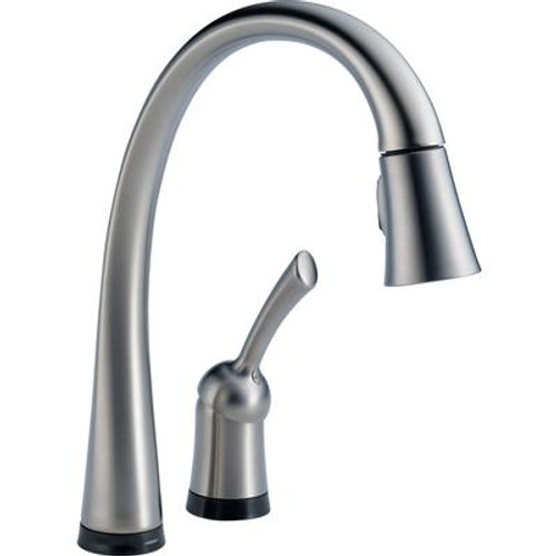 Pilar Single-Handle Pull-Down Sprayer Kitchen Faucet with Touch2O Technology in Arctic Stainless