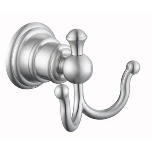 Estates Double Hook in Brushed Nickel