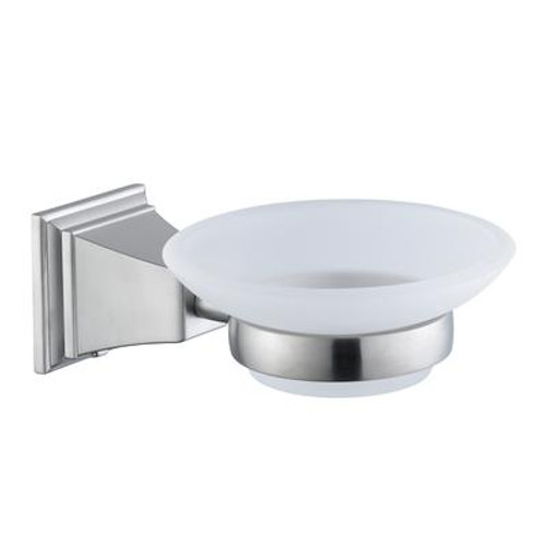 Exhibit Wall-Mounted Soap Dish in Brushed Nickel