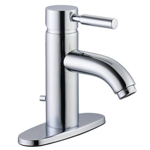 Euro 4 Inch Single-Handle Bathroom Faucet in Chrome