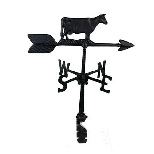 Cow Weathervane - Black 24 Inch