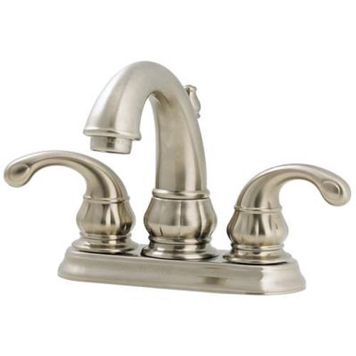 Treviso 2-Handle 4 Inch Centerset Bathroom Faucet in Brushed Nickel