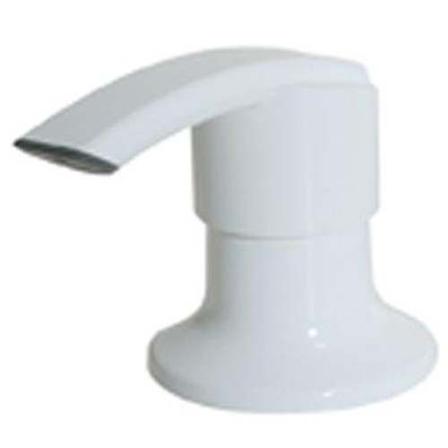 Kitchen 1-Handle Soap Dispenser in White