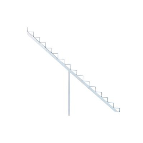 15-Steps White Aluminium Stair Riser Includes one ( 1 ) riser only
