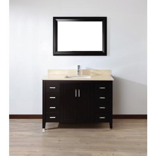 Jackie 48 Chai / Beige Ensemble with Mirror and Faucet