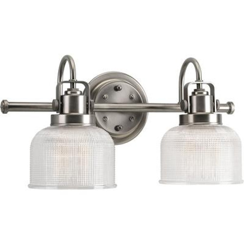 Archie Collection 2-light Antique Nickel Bath Light