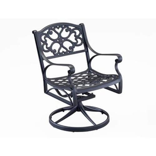 Home Styles Swivel Chair Black Finish