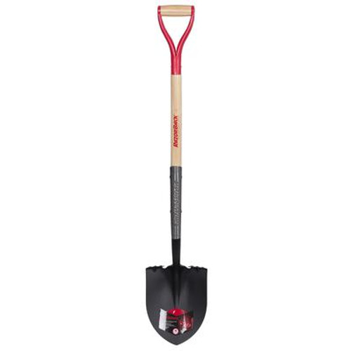 Razorback 35 Inches Handle Round Point Shovel  with Wood Handle