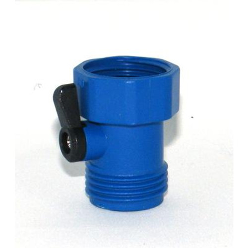 Single hose shut off Blue