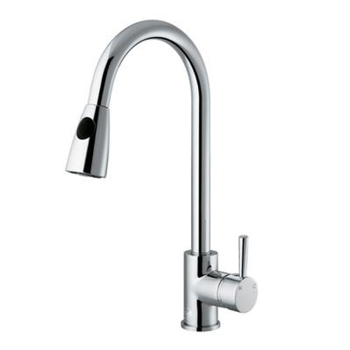 Chrome Pull-Out Spray Kitchen Faucet