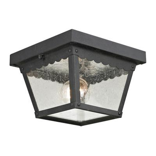 Outdoor Flush Mount In Matte Textured Black