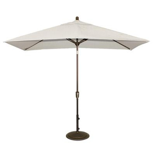 Adriatic 6.5Feet x 10Feet Rectangular Market Umbrella in Champagne Olefin