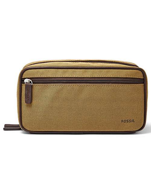 Fossil Double Zip Travel Kit - Beige